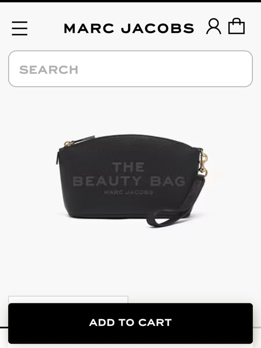 Marc Jacobs The Beauty Bag - Black New w/ Tags